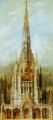 gotische grabkirche st michael turmfassade Académico Hans Makart